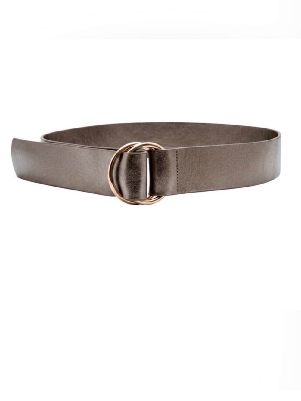 Walter Baker Geneva Belt Pewter Gold Ring Buckle